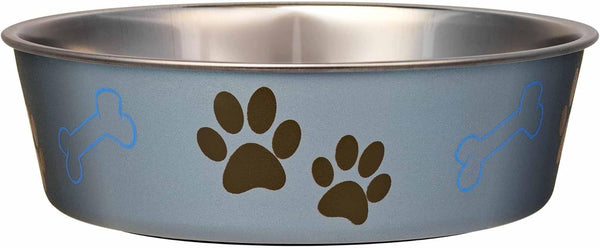 Loving Pets Bella Dog Bowls- Stainless Steel Dog & Cat Bowls - Spill Proof Dog Food Bowl, Cat Bowl, Puppy Essentials & Pet Supplies Great for Home & Travel (Medium 20-35 Lbs, Blueberry)17