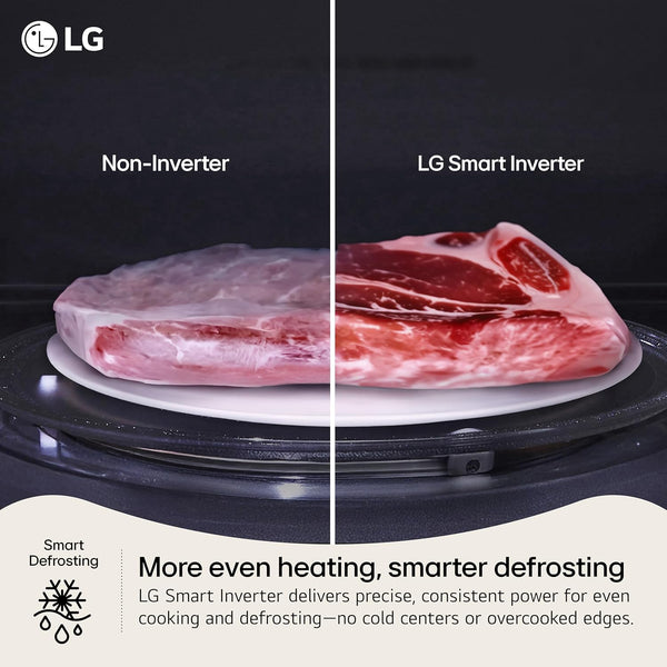 LG Countertop Microwave, 2.0 Cu. Ft., Stainless Steel, 23.9X13.6X19.8 Inches, Smart Inverter, Sensor Cooking, 1200 Watts2