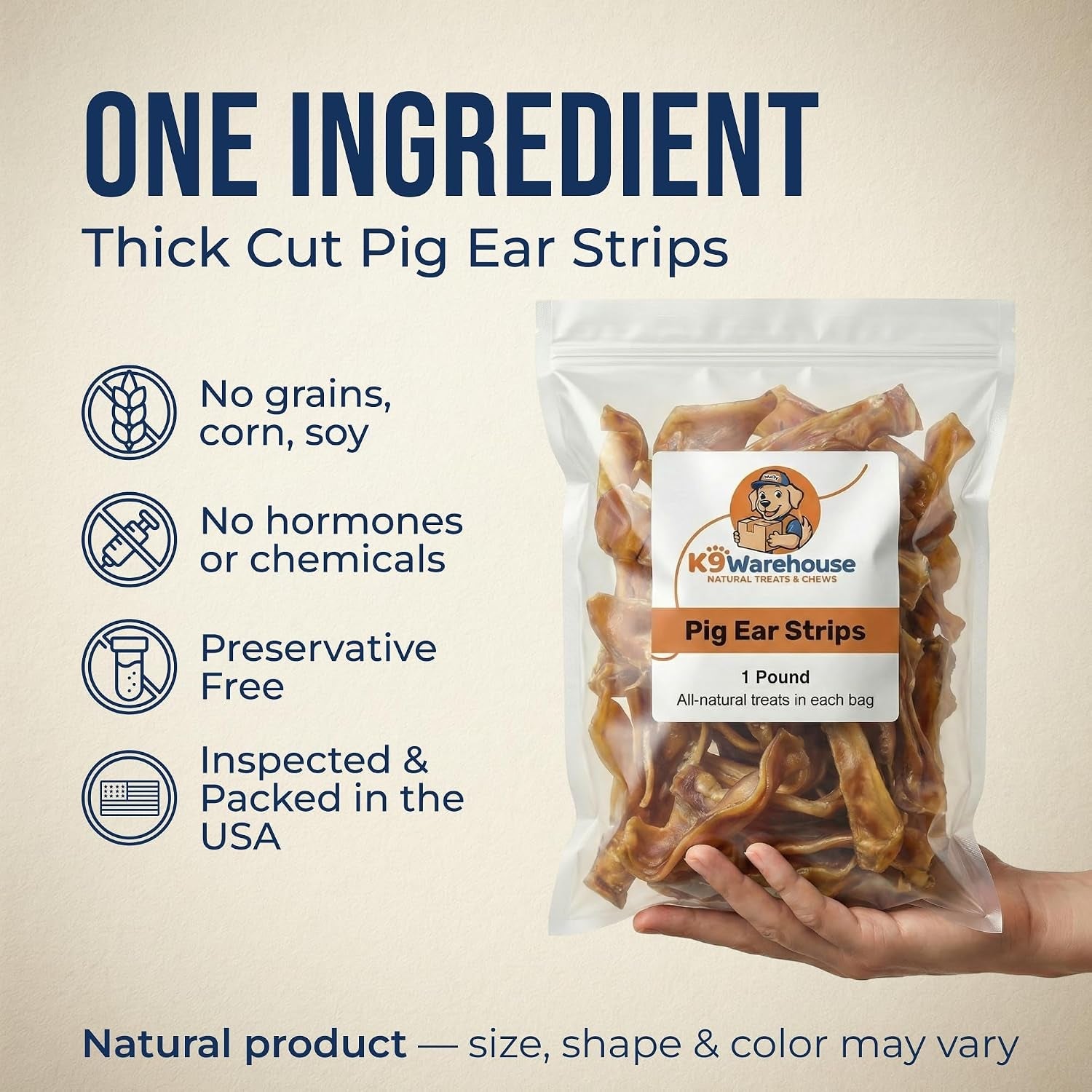 k9warehouse-bulk-pig-ear-bites-for-dogs-100-pork-rawhide-alternative-1lb-single-ingredient-no-hormones-or-chemicals-hand-selected-quality-sized-for-small-and-medium-pups-fights-tartar-buildup