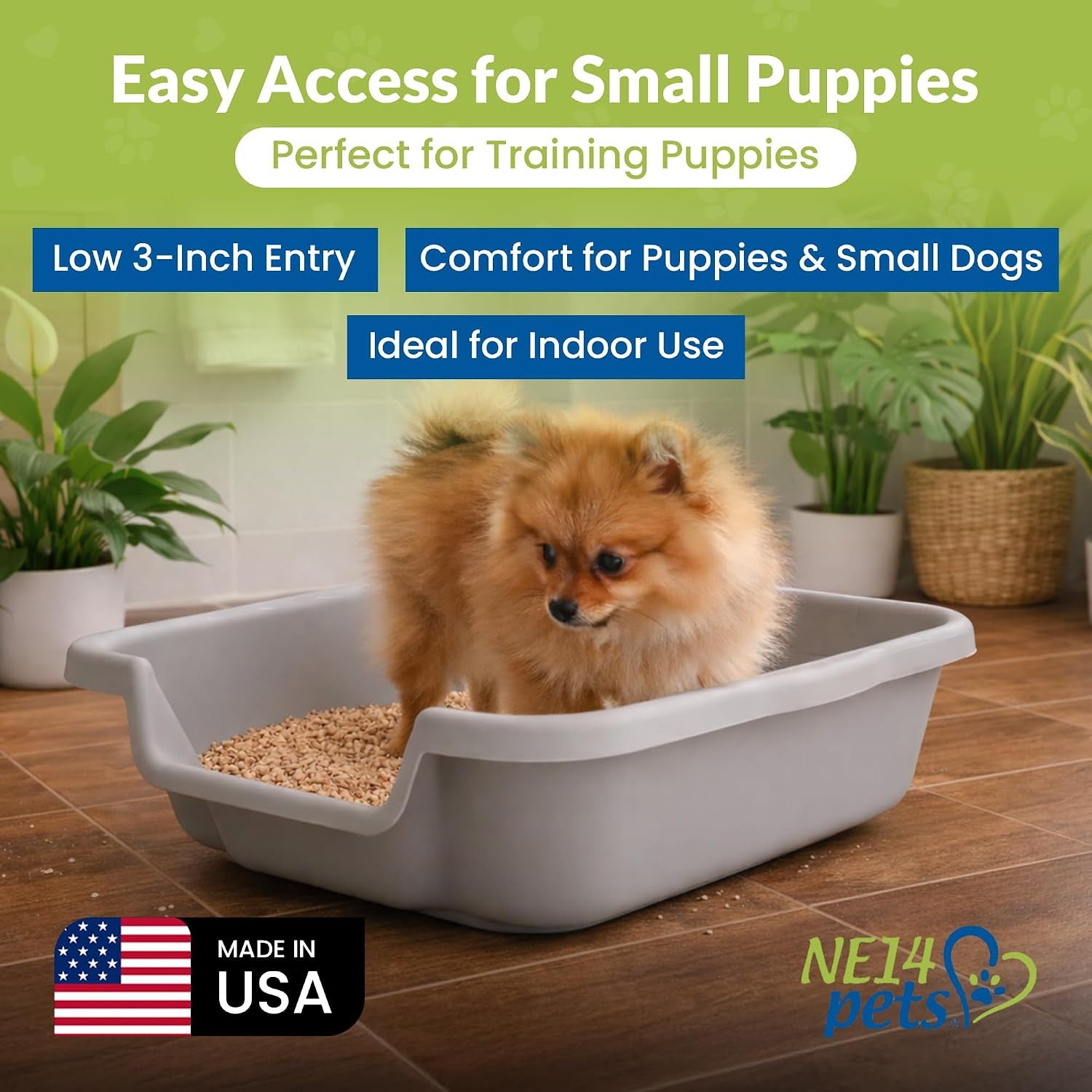 small-gray-litter-box-durable-pet-safe-open-top-entry-comfortable-for-dogs-up-to-6-lbs