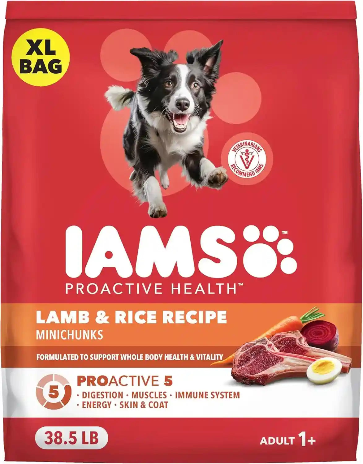 iams-proactive-health-minichunks-dry-dog-food-lamb-rice-15-lb-real-lamb-1-ingredient-omega-6-fatty-acids-for-skin-coat-natural-fiber-prebiotics-no-fillers-or-artificial-flavors
