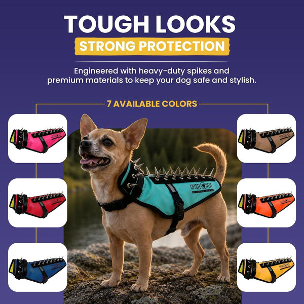 Coyotevest Dog Harness, Stab-Resistant Coyote Vest, Small, Neon Pink | Reflective Stab-Resistant Vest Helps Protect Small Dogs from Coyotes, Aggressive Dogs and Birds of Prey, Made in the USA6