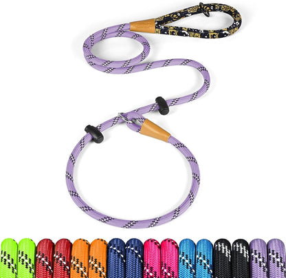 Lynxking Slip Lead Dog Leash Reflective, Heavy Duty Comfortable Strong Rope for Large Medium Small Dogs No Pull Pet Training (Light Green, Large 1/2In X 6Ft-Slip Lead)10