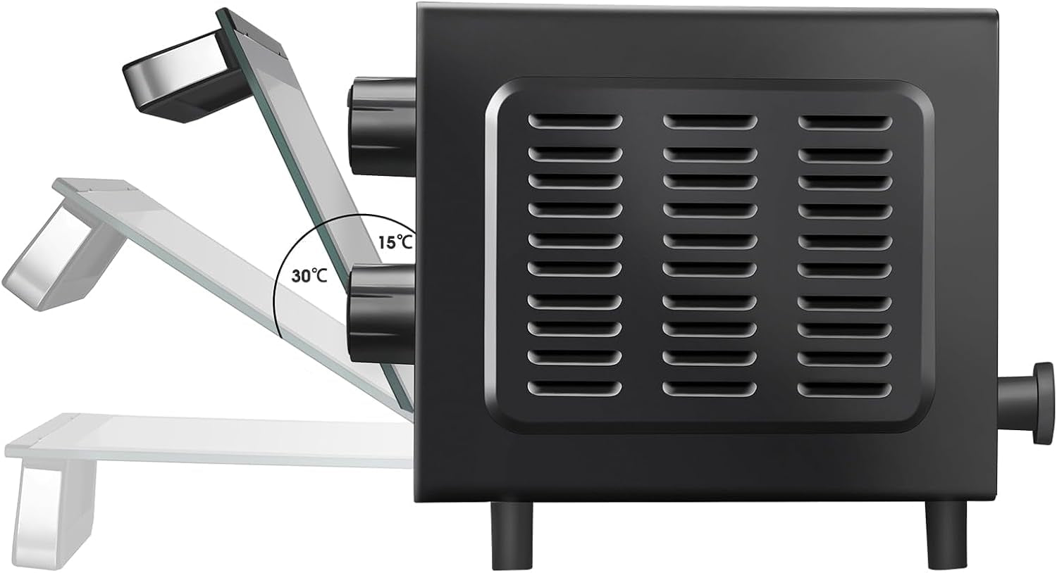 4-slice-toaster-oven-with-3-setting-baking-rack-and-pan-black-new