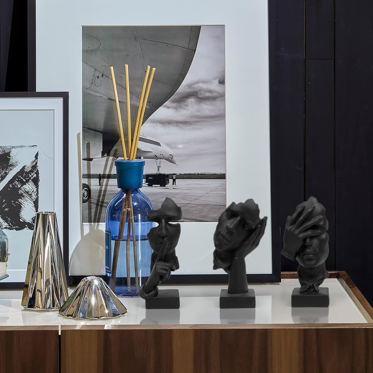 prosfalt-3-pcs-thinker-statue-silence-is-gold-abstract-art-figurine-no-hear-no-see-no-speak-modern-home-resin-sculptures-decorative-objects-decor-for-home-office-bookshelf-desktopblack-a-41