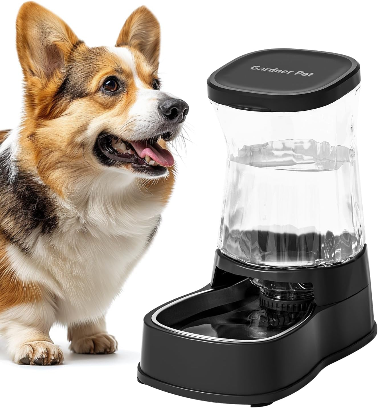gardner-pet-automatic-dog-water-dispenser-gravity-stainless-steel-water-waterer-feeder-100-bpa-free-large-capacity-water-feeding-bowls-for-medium-large-sized-dogs-cats-other-pets-1-gallon