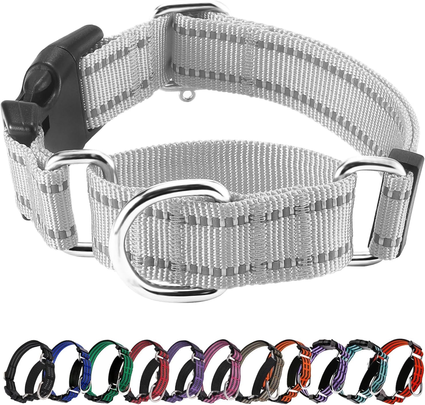 martingale-collars-for-dogs-reflective-escape-proof-training-dog-collars-with-quick-release-buckle-adjustable-no-slip-nylon-dog-collar-for-medium-pets
