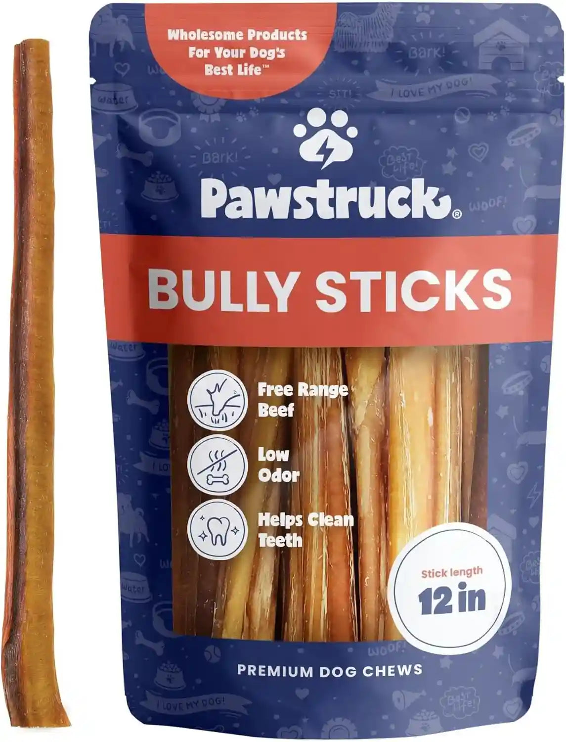 pawstruck-natural-5-8-bully-sticks-for-dogs-best-long-lasting-rawhide-free-low-odor-dental-chew-treat-healthy-single-ingredient-100-real-beef-8-oz-bag-packaging-may-vary
