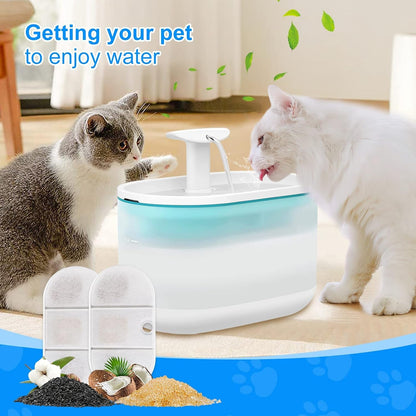 Cat Water Fountain Filter - 8 Pack Replacement Filters and 8 Pack Sponge Filter Compatible with PETLIBRO Capsule 71Oz/2.1L Ultra Quiet Water Fountains PLWF002 Pet Dispenser | 8 Pack Replacement Filters and 8 Pack Sponge Filter Capsule 71Oz/2.1L Ultra Quiet Water Fountains PLWF002 Pet Dispenser7