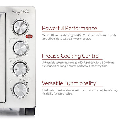 47 Quart Electric French Door Rotisserie Convection Counter Top Oven with Convection and Oven Lamp7