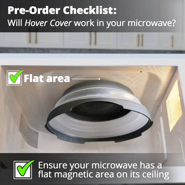 Magnetic Microwave Splatter Cover - 12-Inch Collapsible - Black | High Power, Stronger Magnetic Grip, Bpa-Free Lid, Vented Plate Guard with Steam Vents, Dishwasher Safe, Space-Saving Storage3
