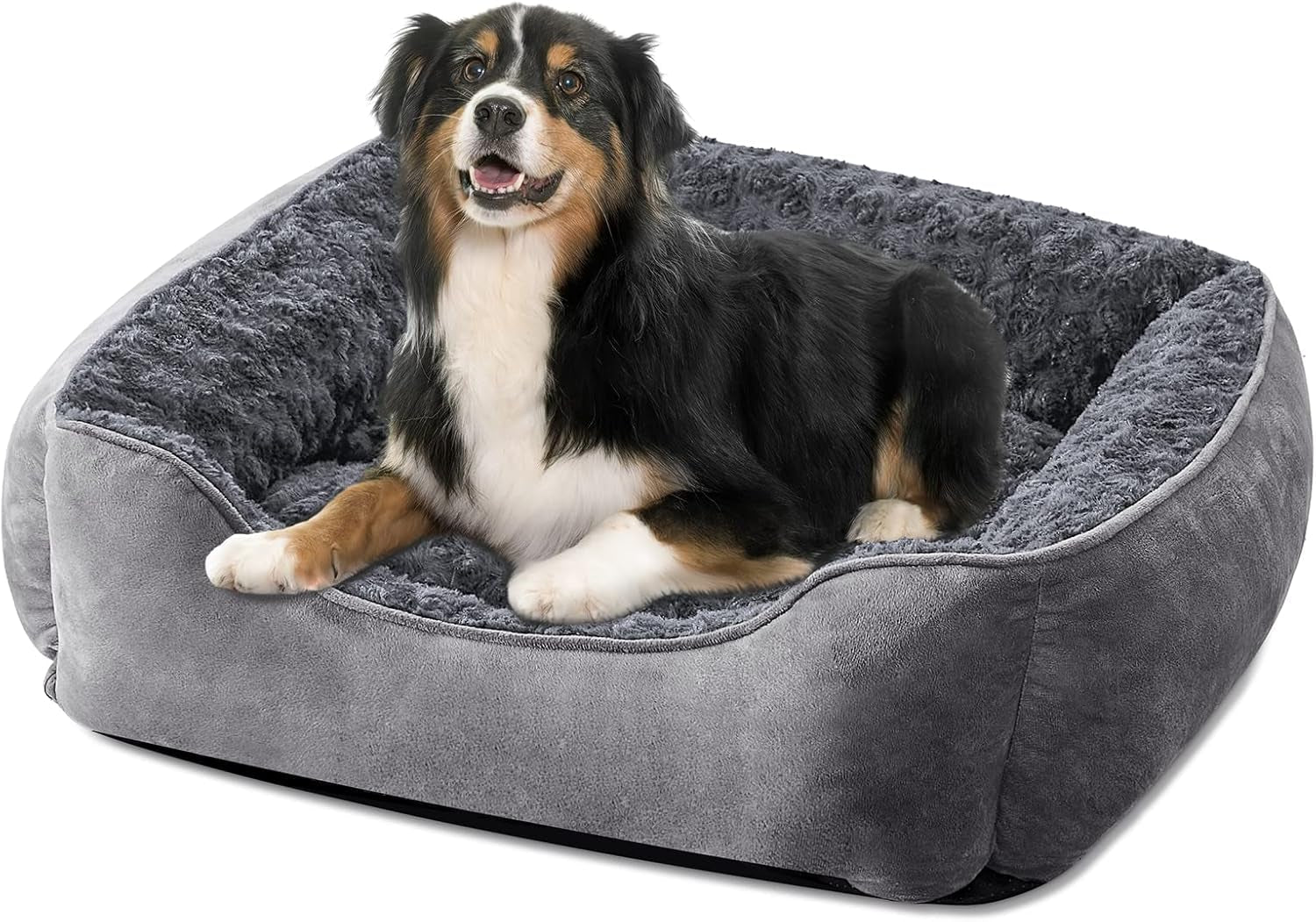 joejoy-rectangle-dog-bed-for-large-medium-small-dogs-washable-orthopedic-sofa-bed-soft-breathable-puppy-pet-cuddler-durable-calming-dog-bed-with-anti-slip-bottom-multiple-sizes-beige