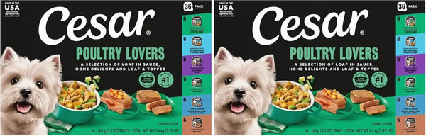 Cesar Wet Dog Food, Steak Lovers Variety Pack, 3.5 Oz, 36 Count | Real Meat #1 Ingredient, Easy Peel Trays, 100% Complete & Balanced, No Fillers, No Added Sugar, No Artificial Flavors19
