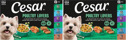 Cesar Wet Dog Food, Steak Lovers Variety Pack, 3.5 Oz, 36 Count | Real Meat #1 Ingredient, Easy Peel Trays, 100% Complete & Balanced, No Fillers, No Added Sugar, No Artificial Flavors19