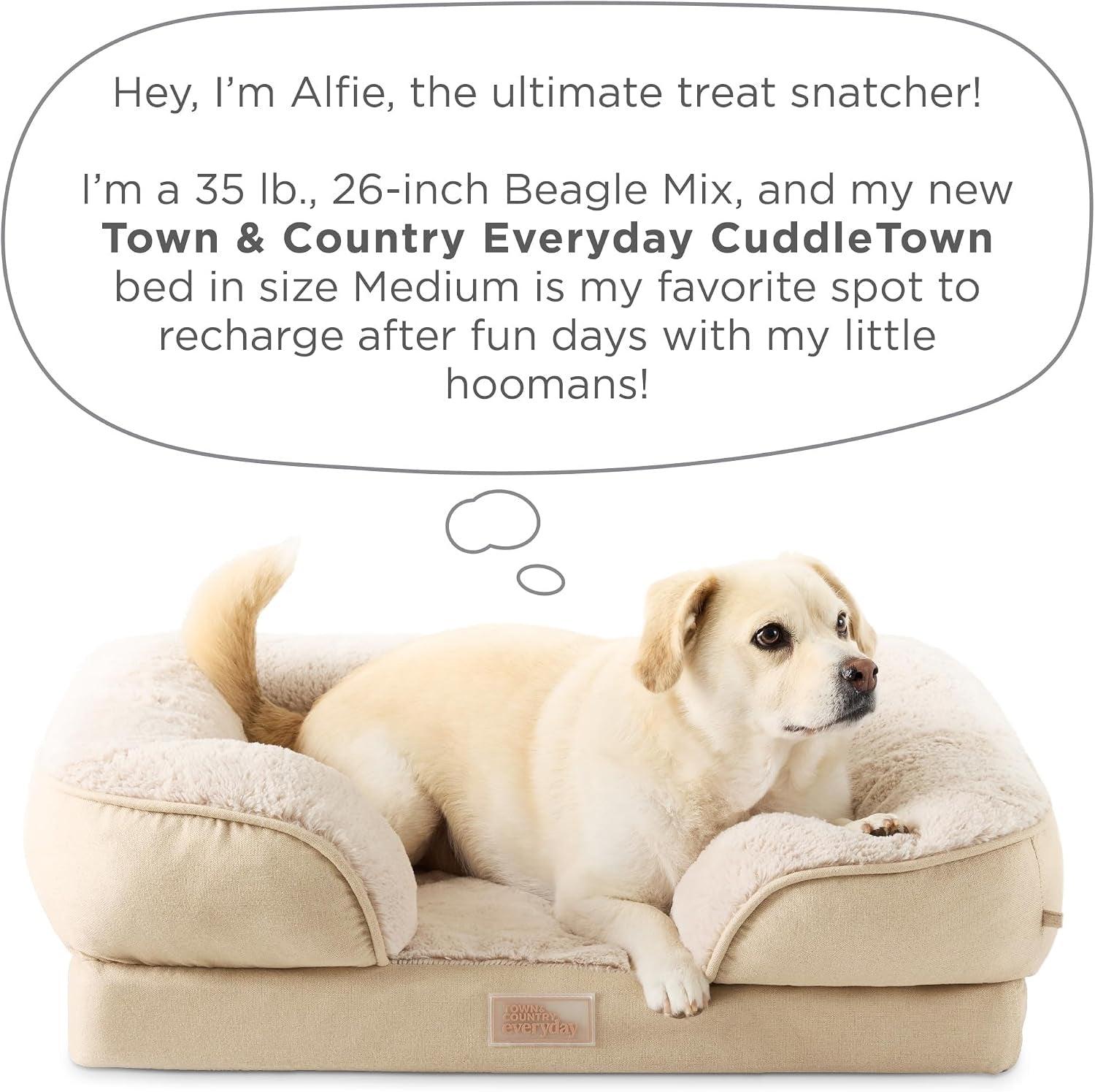 town-country-everyday-cuddletown-comfy-solid-bolster-sofa-pet-bed-supportive-calming-egg-crate-foam-non-slip-bottom-machine-washable-cover-grey-medium-28x23x8