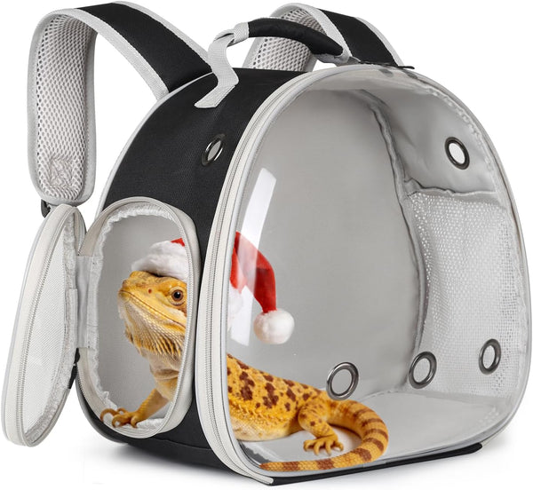 Bearded Dragon Travel Carrier,Lizards Carrier, Small Animal Travel Carrier for Sugar Glider Hedgehog Rat Parrot Bird Guinea Pig, Portable Guinea Pig Travel Bag for 212