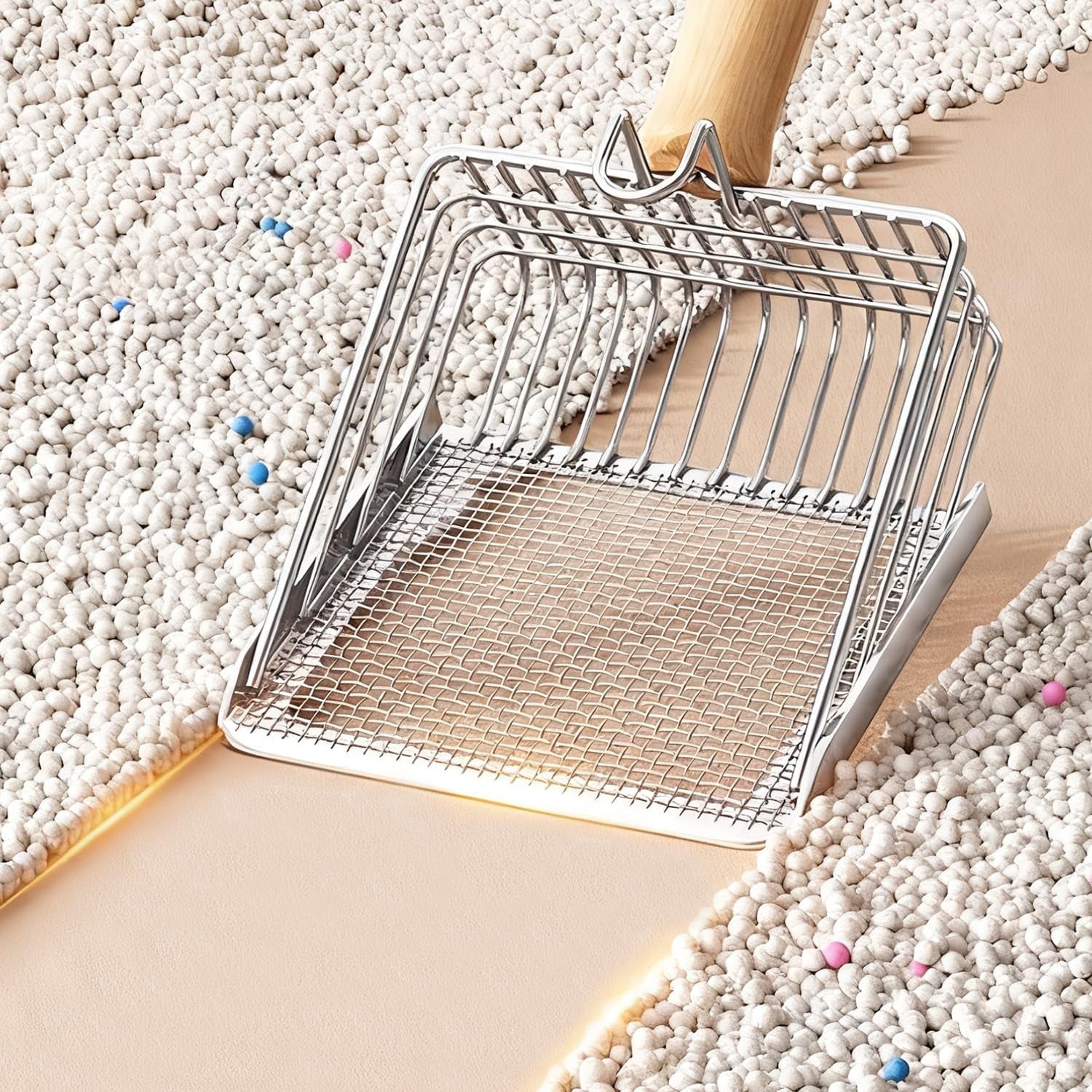 2-in-1-cat-litter-shovel-wood-handle-metal-with-hook-portable-stainless-steel-cat-dog-habitats-litter-scoops-pet-cleaning-tool-27x13cm