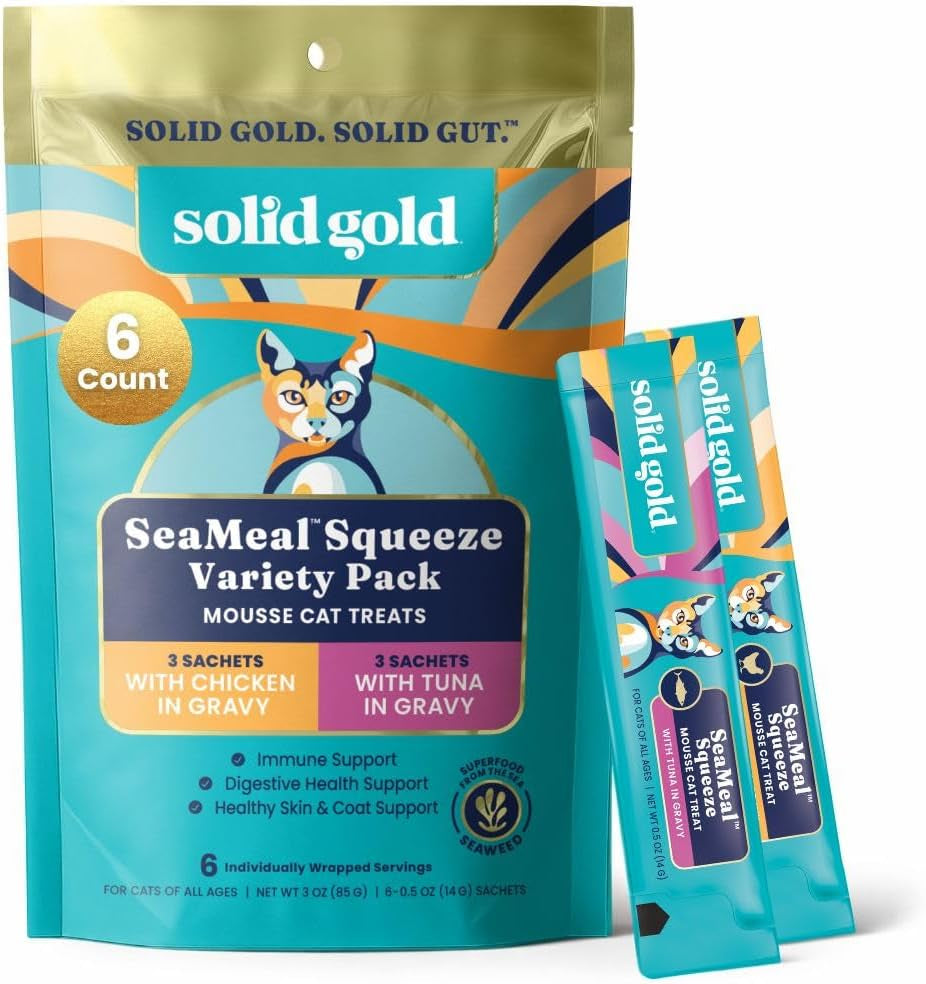 solid-gold-lickable-cat-treats-limited-ingredient-chicken-seameal™-squeezable-healthy-cat-treats-for-indoor-cats-snack-topper-squeeze-ups-for-cats-w-seaweed-for-gut-immune-support-3oz-30ct