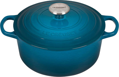 Le Creuset Enameled Cast Iron Signature round Dutch Oven, 4.5 Qt., Deep Teal1