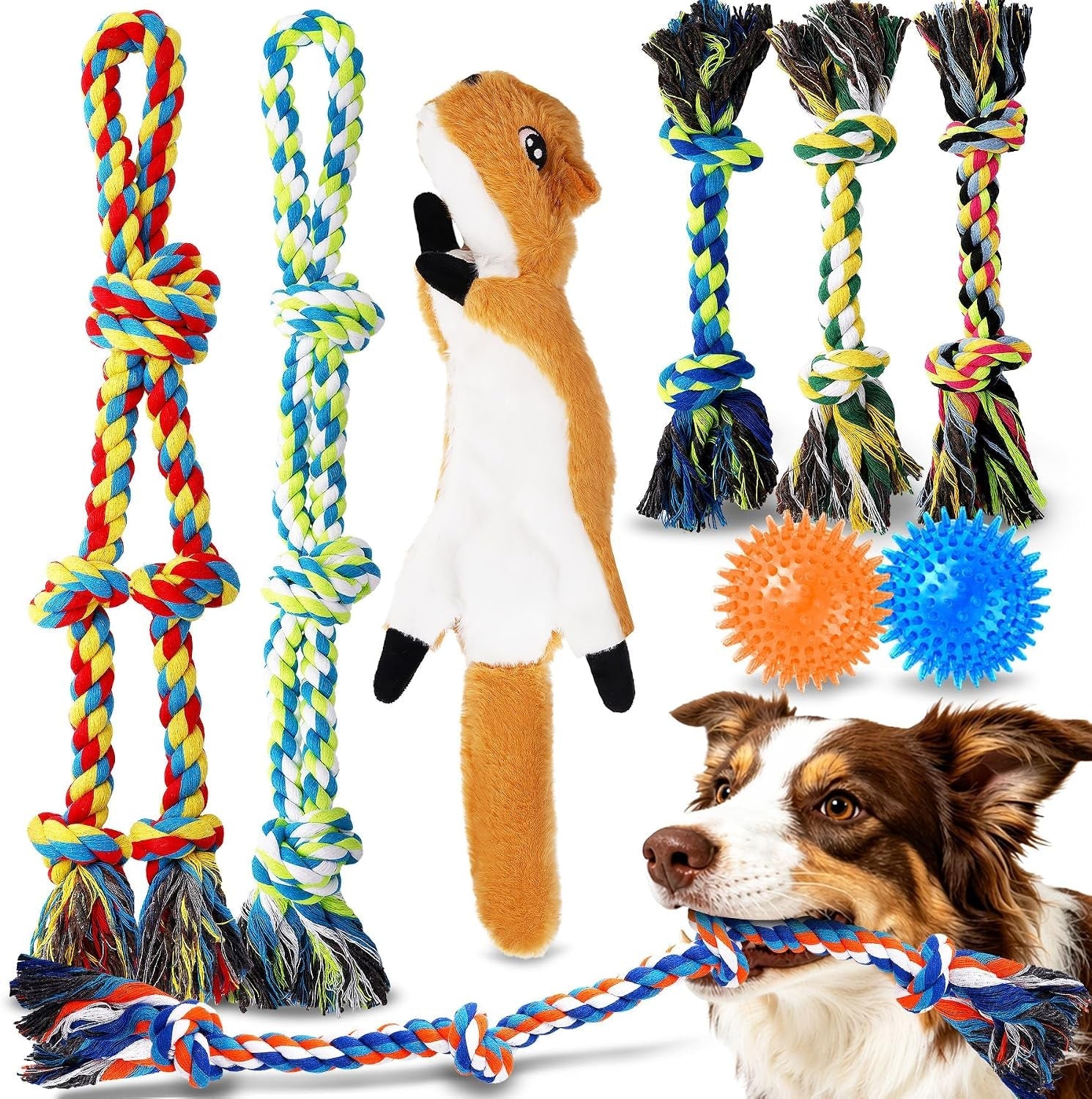 forfon-tough-strong-dog-toy-for-aggressive-chewers-tough-chew-toys-for-large-dogs-ideal-for-tug-of-war-teeth-cleaning-with-3-rope-toys-2-dog-bags
