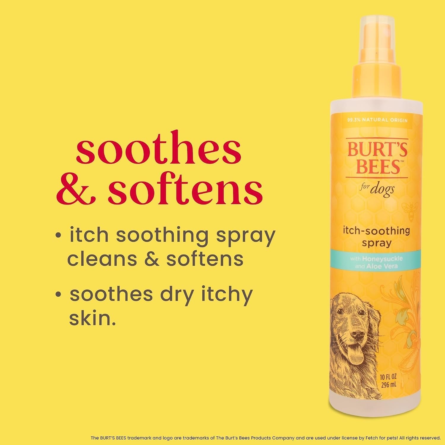 burts-bees-for-pets-anti-itch-dog-spray-with-honeysuckle-and-honey-waterless-grooming-mist-for-dry-flaky-skin-dog-itch-relief-between-baths-natural-origin-coat-care-for-dogs-10-fl-oz