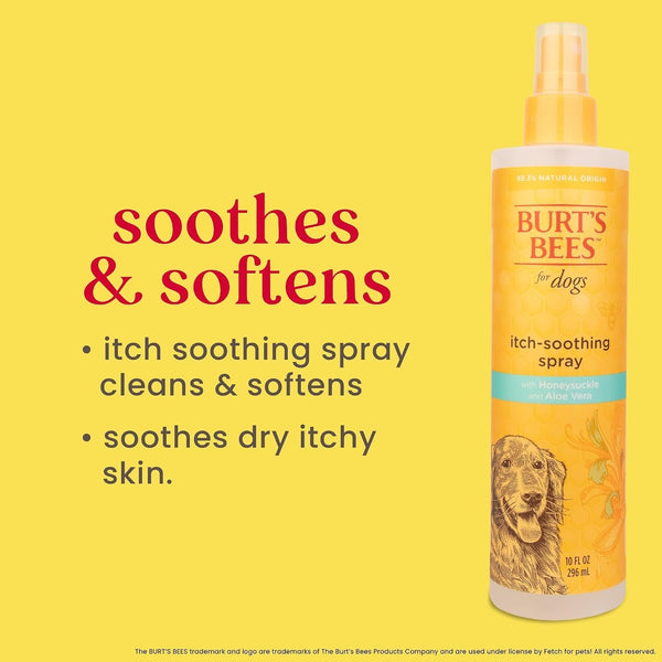 Burt'S Bees for Pets anti Itch Dog Spray with Honeysuckle and Honey, Waterless Grooming Mist for Dry Flaky Skin, Dog Itch Relief between Baths, Natural Origin Coat Care for Dogs, 10 Fl Oz6