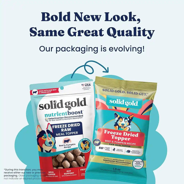 Solid Gold Freeze Dried Dog Food - W/Real Beef, Pumpkin & Superfoods - Freeze Dried Raw Dog Food Toppers for Picky Eaters to Serve as a Nutrient-Dense Meal Topper or High Protein Treats - 1.5Oz4