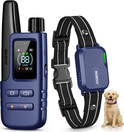 Dog Shock Collar - 4500FT Dog Training Collar with Remote, IPX8 Waterproof Electric Dog Collar with 4 Training Modes, Security Lock, Rechargeable Ecollar for 10-120Lbs Small Medium Large Dogs10