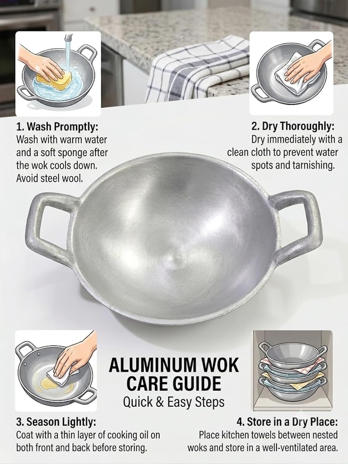 thai-wok-aluminum-sanded-pan-frying-dessert-cooking-restaurant-home-cookware-lightweight-utensils-stir-fry