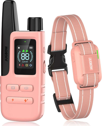 Dog Shock Collar with Remote, 4200FT Range, Fits 5-120 Lbs Dogs | Pink Training Collar with IPX8 Waterproof, 4 Adjustable Modes, Security Lock, Rechargeable for Small,Medium and Large Dogs1