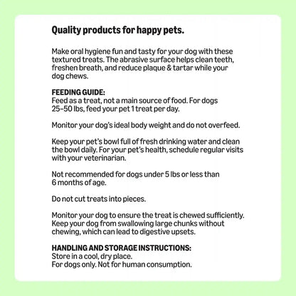 Amazon Basics Dental Dog Treats to Help Clean Teeth & Freshen Breath for Medium Dogs, Unflavored, per Pack: 36 Count, 2.25 Pounds (Previously Wag)8