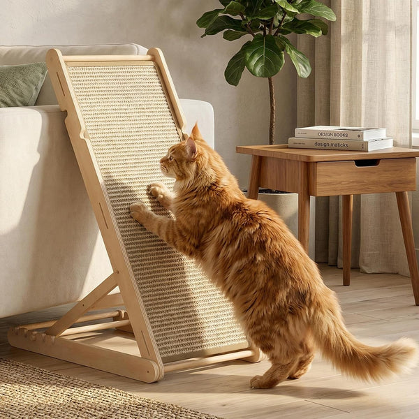 Xiaz Cat Scratcher, 23" Sisal Cats Scratching Board with 5 Adjustable Heights, No Assembly Required, Foldable Cat Scratchers for Indoor Cats and Kittens, Ready to Use9