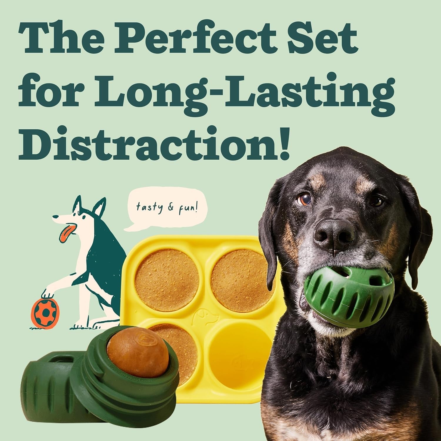 woof-pupsicle-dog-treat-toy-with-silicone-treat-tray-for-dogs-10-25-lbs-pupsicle-toy-for-small-dogs-silicone-treat-tray-homemade-frozen-treats-easy-fill-design-low-mess-play