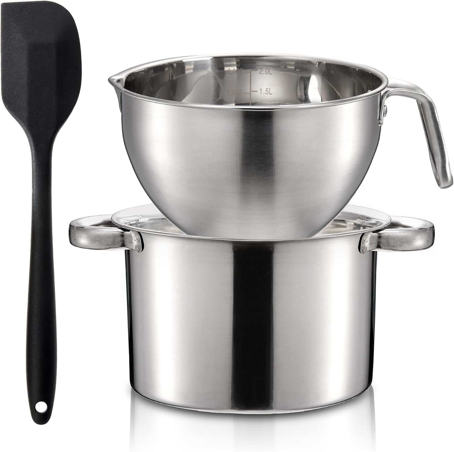double-boiler-pot-set-with-silicone-spatula-2000ml-1-8qt-chocolate-melting-pot-with-2800ml-2-54qt-stainless-steel-pot-candy-melting-pot-chocolate-melter-for-butter-caramel-cheese-wax