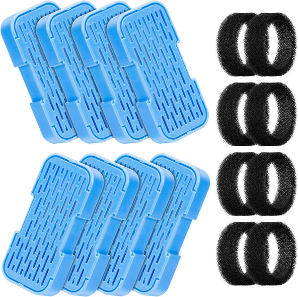 AONBOY Cat Water Fountain Filters, 12 Filters + 12 Cat Fountain Sponge, Suitable for AONBOY Pet Fountain S3-SC, Multiple Filtration, Isolates Floating Hairs and Gets Rid of Odors9