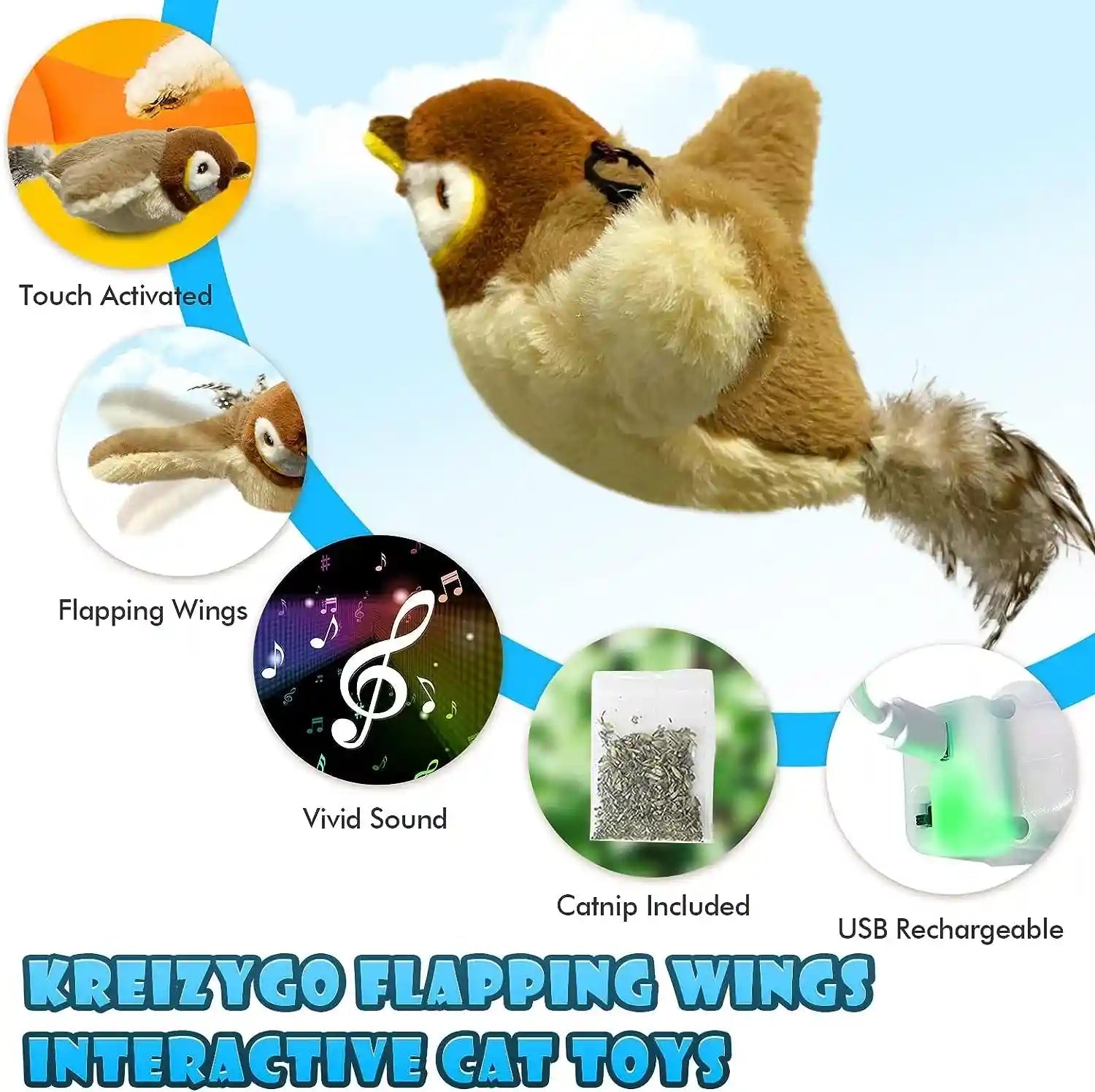 cat-toys-flapping-wings-sparrow-no-flying-chirping-bird-interactive-catnip-toy-for-kitten-or-small-dogs-touch-activated-rechargeable