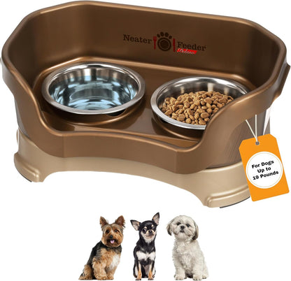 Neater Pet Brands Neater Feeder Deluxe Mess Proof Dog Bowls Elevated for Large Dogs over 40 Lbs, Made in USA, No Spill Raised Dog Food Bowl Stand Feeding Station, Food and Water Bowl Set, Black39
