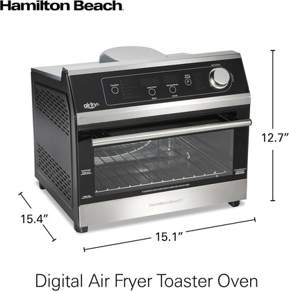 Digital Air Fryer Toaster Oven Combo, 10 Ways to Cook, 4 Preset Functions, Stay on & 1800 Watts, LED Capacitive-Touch Controls, 2 Rack Positions, Fits 12” Pizza, Black & Stainless Steel7