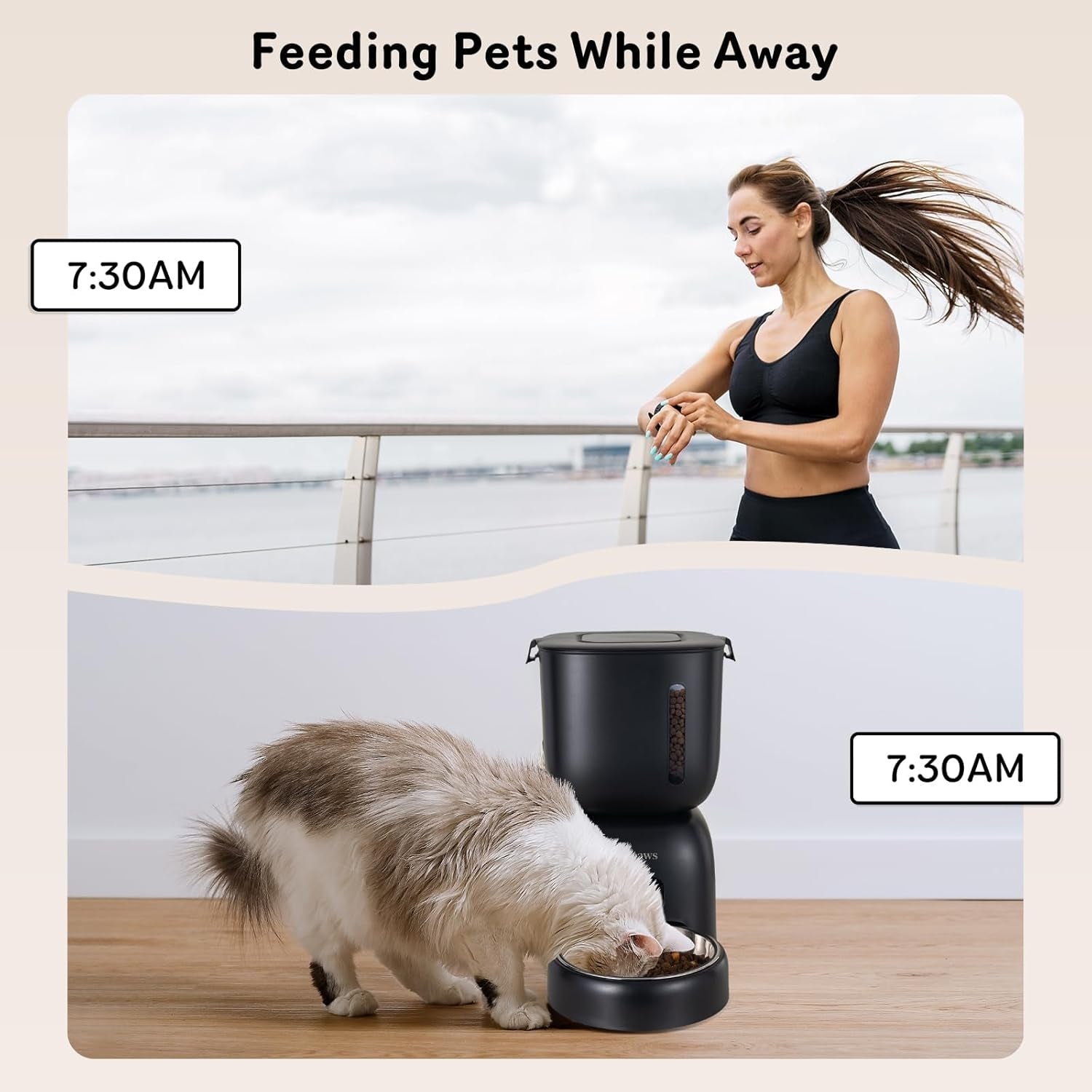 automatic-cat-feeder-and-water-dispenser-fw1-wire-or-battery-cat-food-dispenser-timer-pet-feeder-locking-lid-desiccant-bag-programmable-portion-control-4-daily-meals-10s-voice-recorder