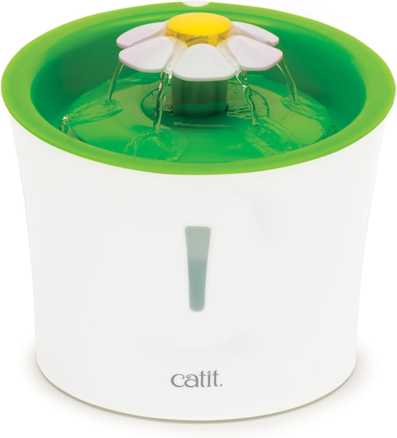 catit-flower-fountain-with-triple-action-filter-cat-drinking-water-fountain-3-l-green-cat-drinking-water-fountain