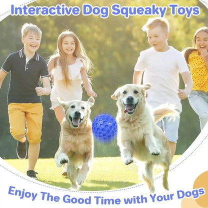 DISSKNIC Indestructible Squeaky Dog Ball, Relieves Anxiety, Cleans Teeth, Interactive Chew Toy for Aggressive Chewers, Dog Toy for Large Breeds, Outdoor Waterproof7