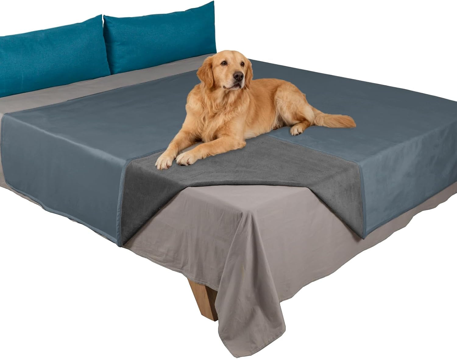 ameritex-pet-bed-blanket-reversible-100-waterproof-velvet-super-soft-for-sofa-and-bed-82x102-inches-cream-sand