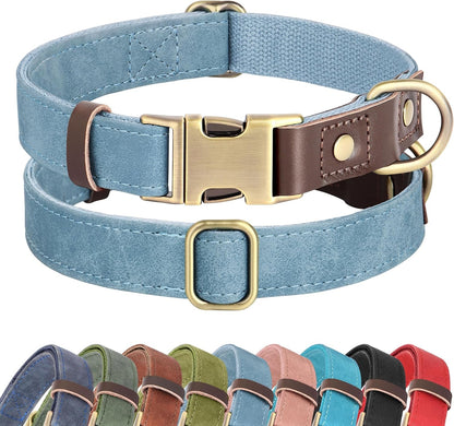 Didog PU Leather Dog Collar for Small Dogs Puppy, Soft Lining, Green S | All-Day Comfort for Daily Walks and Backyard Play, Quick Release Metal Buckle for Easy on & Off, D-Ring for Leash, Easy Clean21