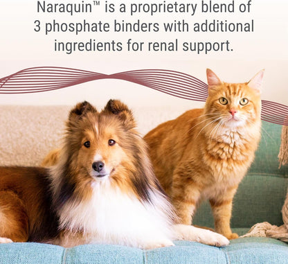 Nutramax Laboratories NARAQUIN™ Dietary Phosphate Binder + Renal Support Supplement for Cats & Dogs, 60 Count2