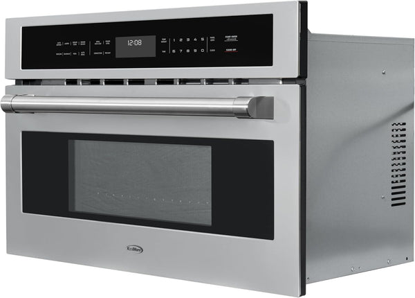 30 In. Built-In Microwave with Convection Oven and Air Fryer, 1000W Power with NEMA 5-20P Plug, 10 Levels, UL Listed and 1.6 Cu. Ft. Capacity in Stainless-Steel (KM-CWO30-SS)13