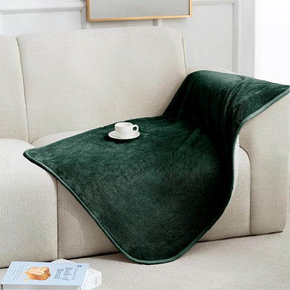 Gogobunny Waterproof Bed Blanket, Reversible Sherpa Fleece Throw Blanket for Dog Puppy Cat, Furniture Cover Protects Bed Couch Sofa from Liquid Pee and Pet Fur (Dark Purple, 50X60 Inches)55