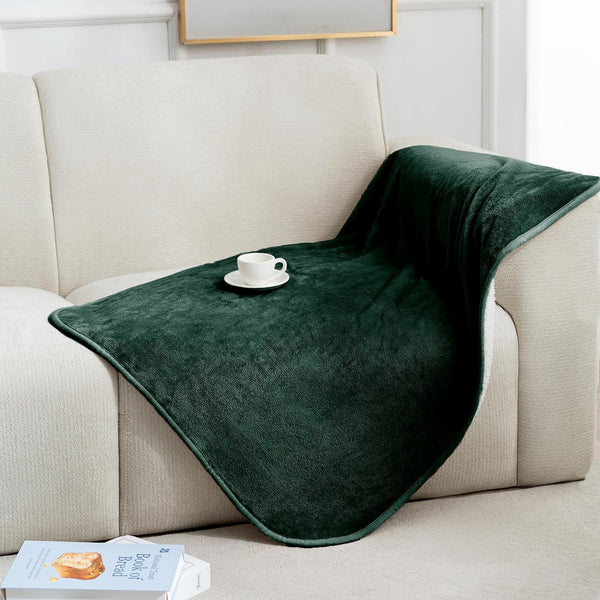 Gogobunny Waterproof Bed Blanket, Reversible Sherpa Fleece Throw Blanket for Dog Puppy Cat, Furniture Cover Protects Bed Couch Sofa from Liquid Pee and Pet Fur (Dark Purple, 50X60 Inches)55
