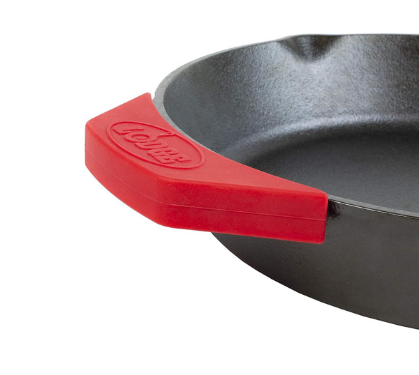 Cast Iron Serving Pot Cast Iron Double Dutch Oven, 5-Quart & ASAHH41 Silicone Assist Handle Holder, Red7