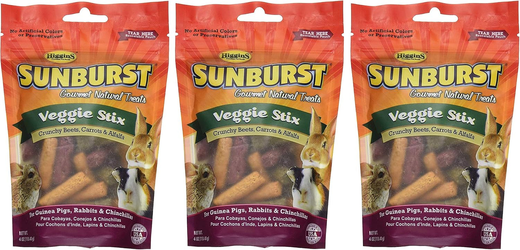 higgins-3-pack-of-sunburst-veggie-stix-4-ounces-each-gourmet-natural-treats-for-guinea-pigs-rabbits-and-chinchillas