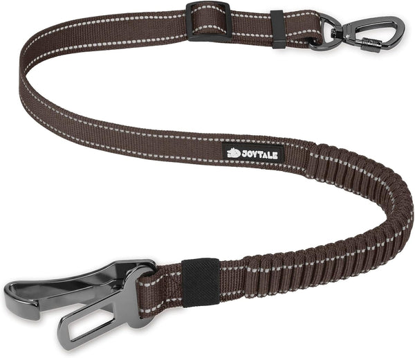 Joytale 3-In-1 Bungee Dog Seat Belt for Car, Medium and Large Dogs, Black | Seatbelt Buckle, LATCH, Cargo Hook, Shock-Absorbing, 360° Swivel Slide-To-Lock Zinc Buckle, for Distraction-Free Driving10